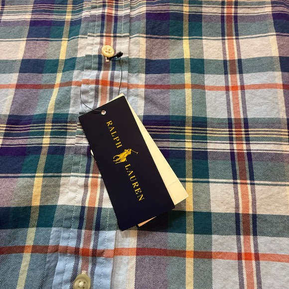 NWT $98 Ralph Lauren Classic Fit Plaid‎ Preppy Classic Long Sleeve Shirt Men 3XB - Picture 5 of 11